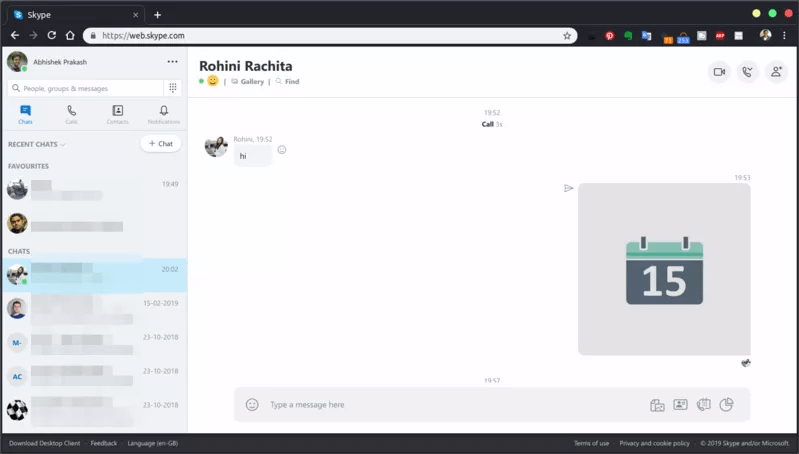 skype pentru web linux